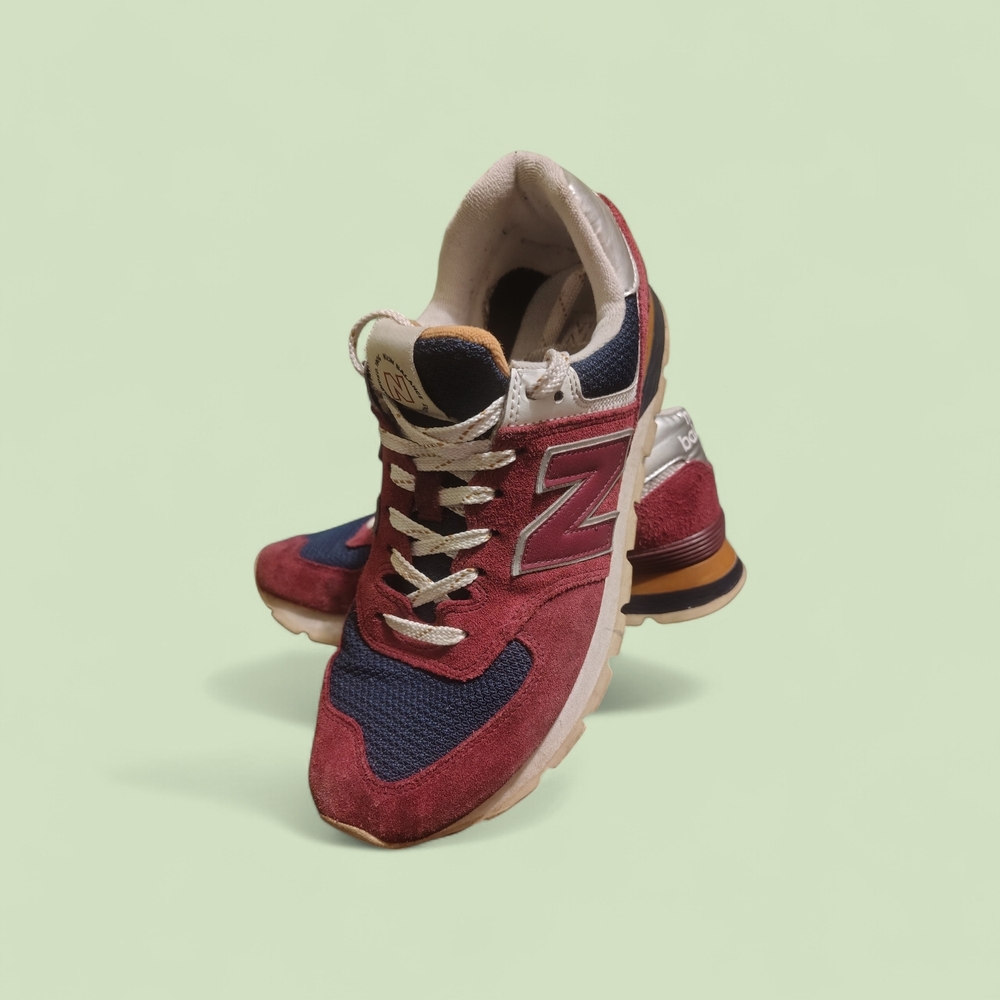 New Balance Burgundy and Blue Sneakers